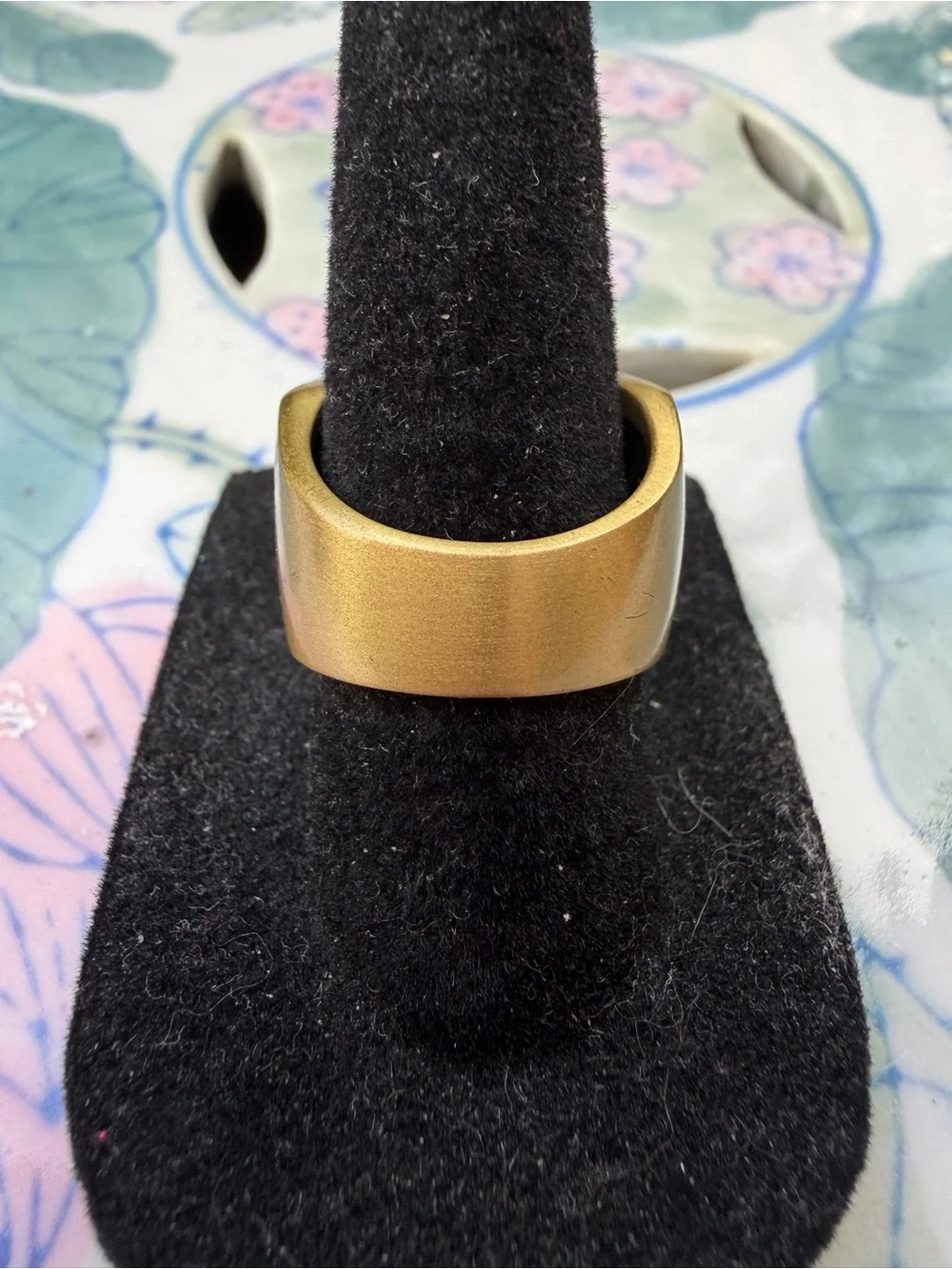 Heidi Daus Red and Olive Green Crystal Statement Ring *Size 9.75 & 7 available